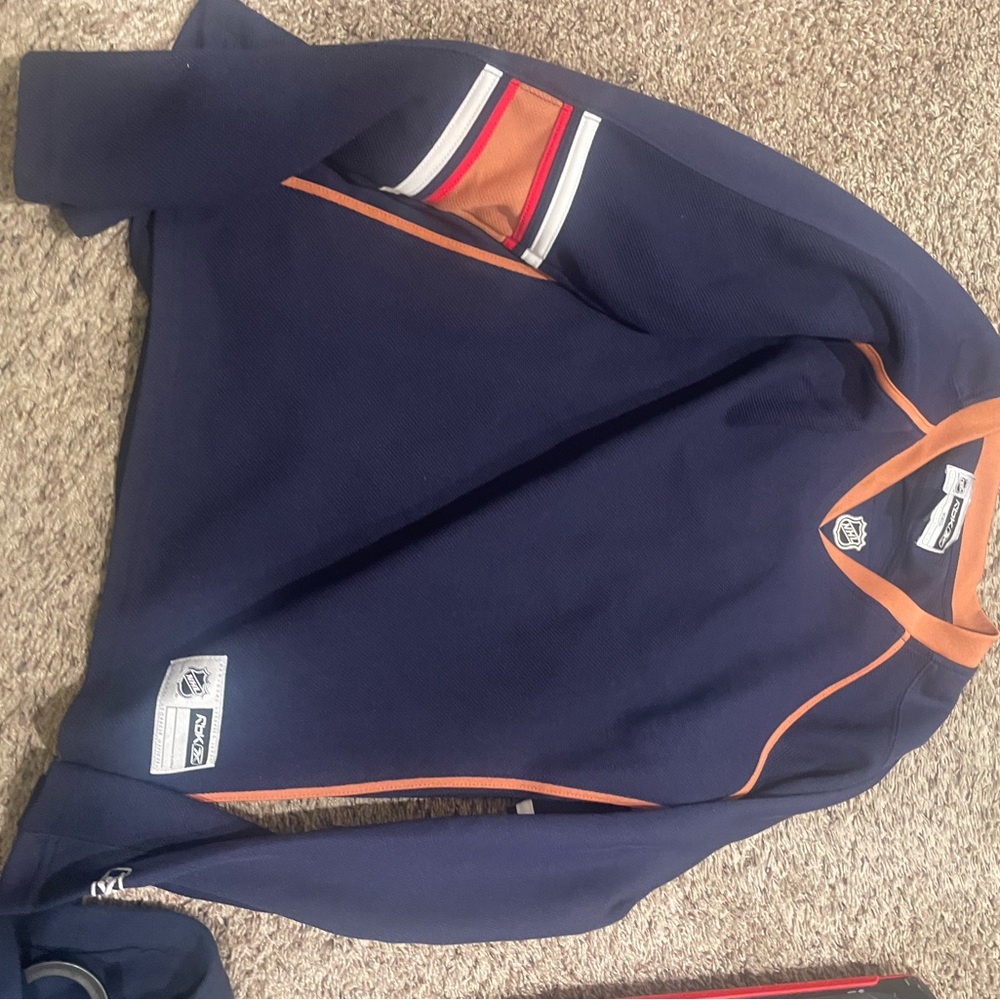 Reebok Navy and Orange Athletic Top - Picture 2 of 4